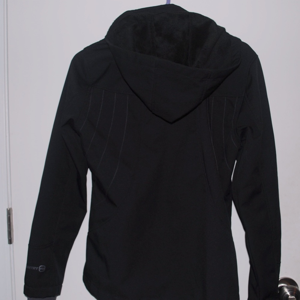 Free Country Black Fleece Jacket Size M - Picture 3 of 4
